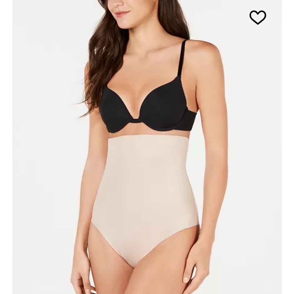 SPANX Suit Your Fancy High Waisted Thong in Nude Women's Size Large